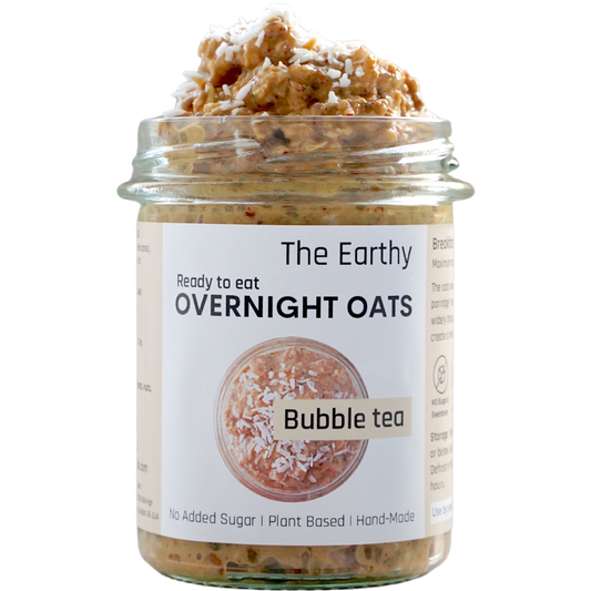 Bubble tea overnight oats