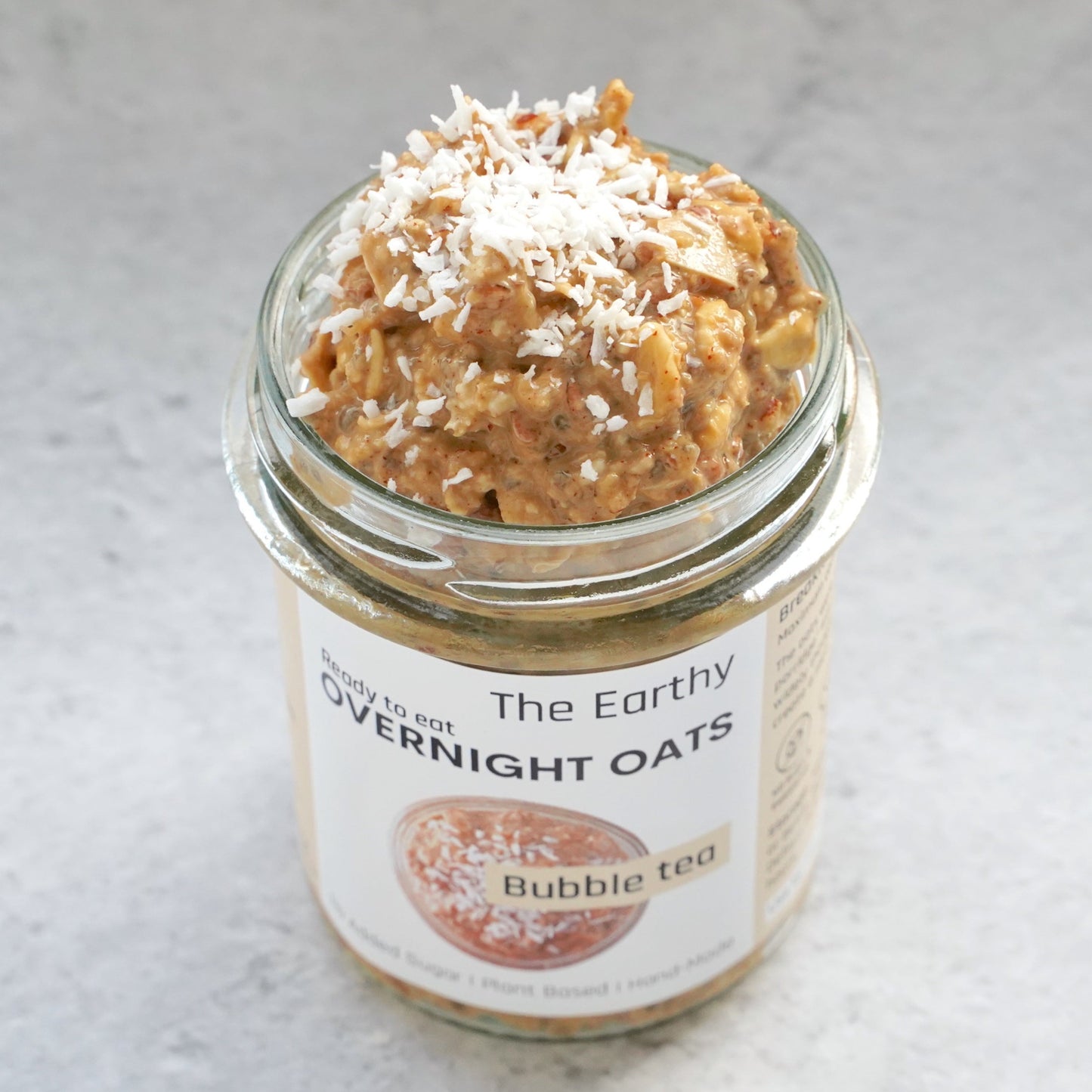 Bubble tea overnight oats